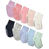 HonestBaby baby-girls Multipack Cozy Socks Sustainably Made for Infant, Newborn Baby, Toddler, Kids Boys, Girls