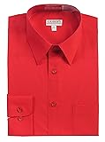 Gioberti Men's Long Sleeve Solid Dress
