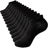Womens Ankle Socks Athletic Cotton Running Low Cut Socks with Tab 6 Pairs
