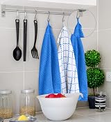 Utopia Towels 12-Pack Kitchen Towels 38x64 cm 100% Ring Spun Cotton Blue view 7