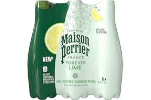 Maison Perrier Forever Lime Flavored Sparkling Water, 16.9 Fl Oz Plastic Water Bottles, 6 Count 101.4 fl oz