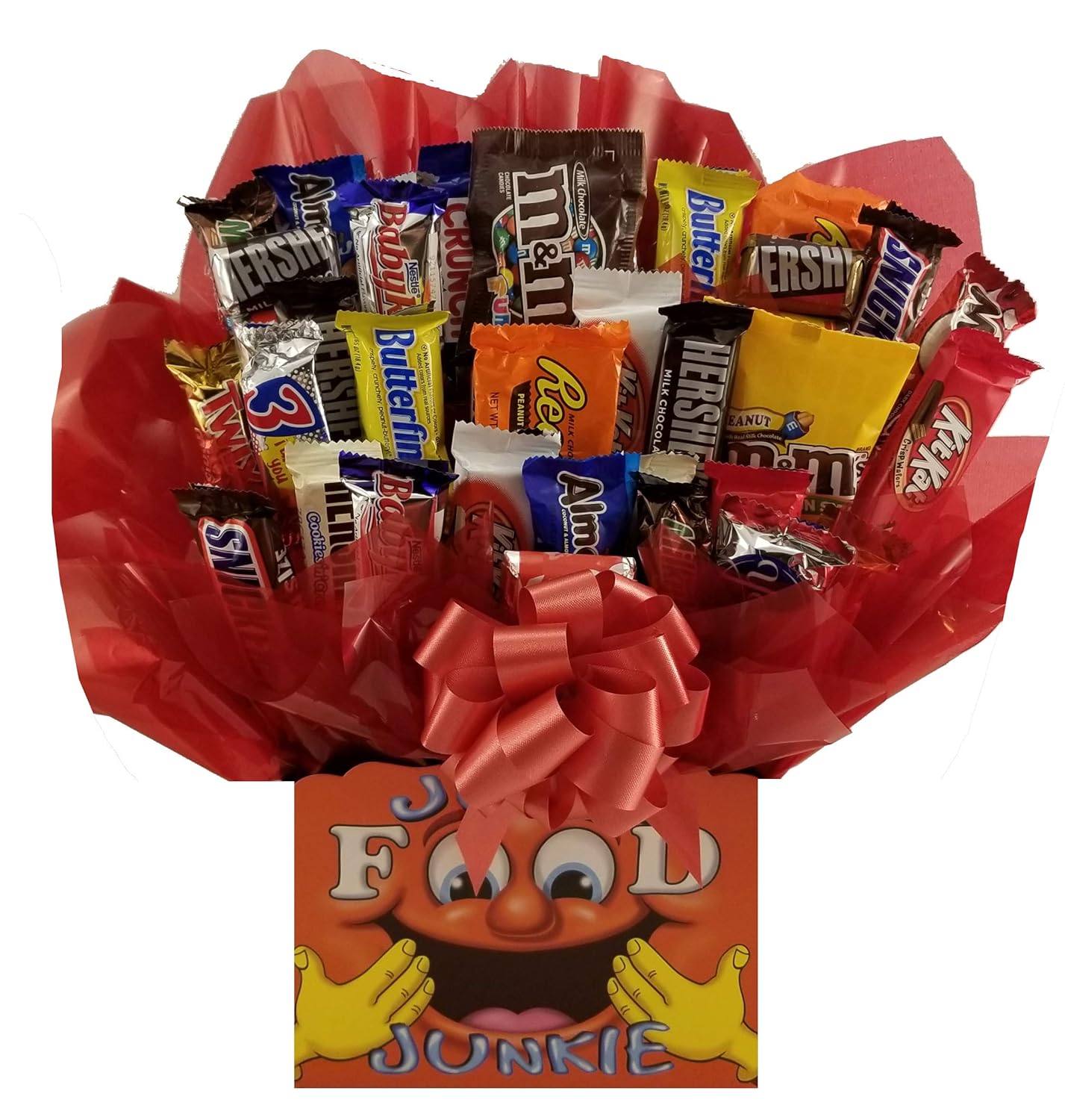 Amazon Com Chocolate Candy Bouquet Junk Food Junkie Gift Box Grocery Gourmet Food