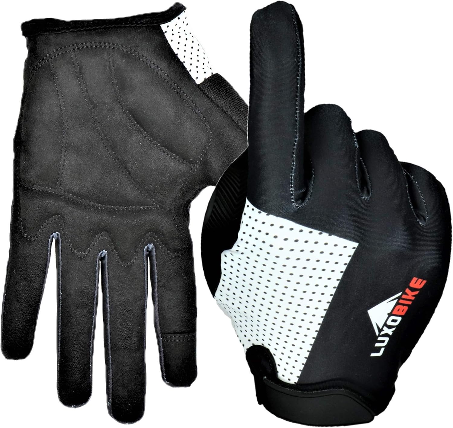 LuxoBike MTB Gloves Mountain Bike Gloves for Men Biking