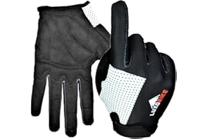 LuxoBike Cycling Gloves Bike Gloves Biking Gloves for Women - Lightweight Breathable Shock Absorbing Full Finger Sports Gloves with Touch Screen - Road Bicycle Gloves for Men