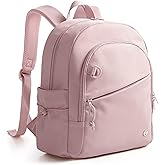 Smasrob Women Mini Backpack with Wet Pocket and RFID Blocking Pocket, Small Backpack Purse for Gym, Work, College or Travel, Pink