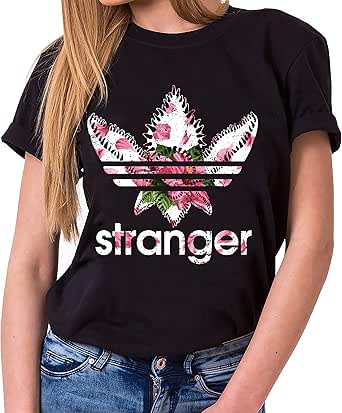 Tee Kiki Stranger Nahia - Camiseta para Mujer de Cuello Redondo Things Demogorgon Elfie Dustin Jane Hopper Upside Down TV BLU-Ray DVD: Amazon.es: Ropa y accesorios