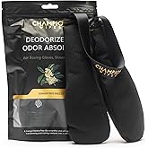 Champion Wipes Deodorizer & Odor Absorbing Inserts for Boxing Gloves and All Sports Equipment, Bamboo Charcoal Absorption, Ea