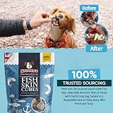 SKIPPER'S Fish Skin Jerky Cubes Dog Treats Extra Small 1kg Pack view 5