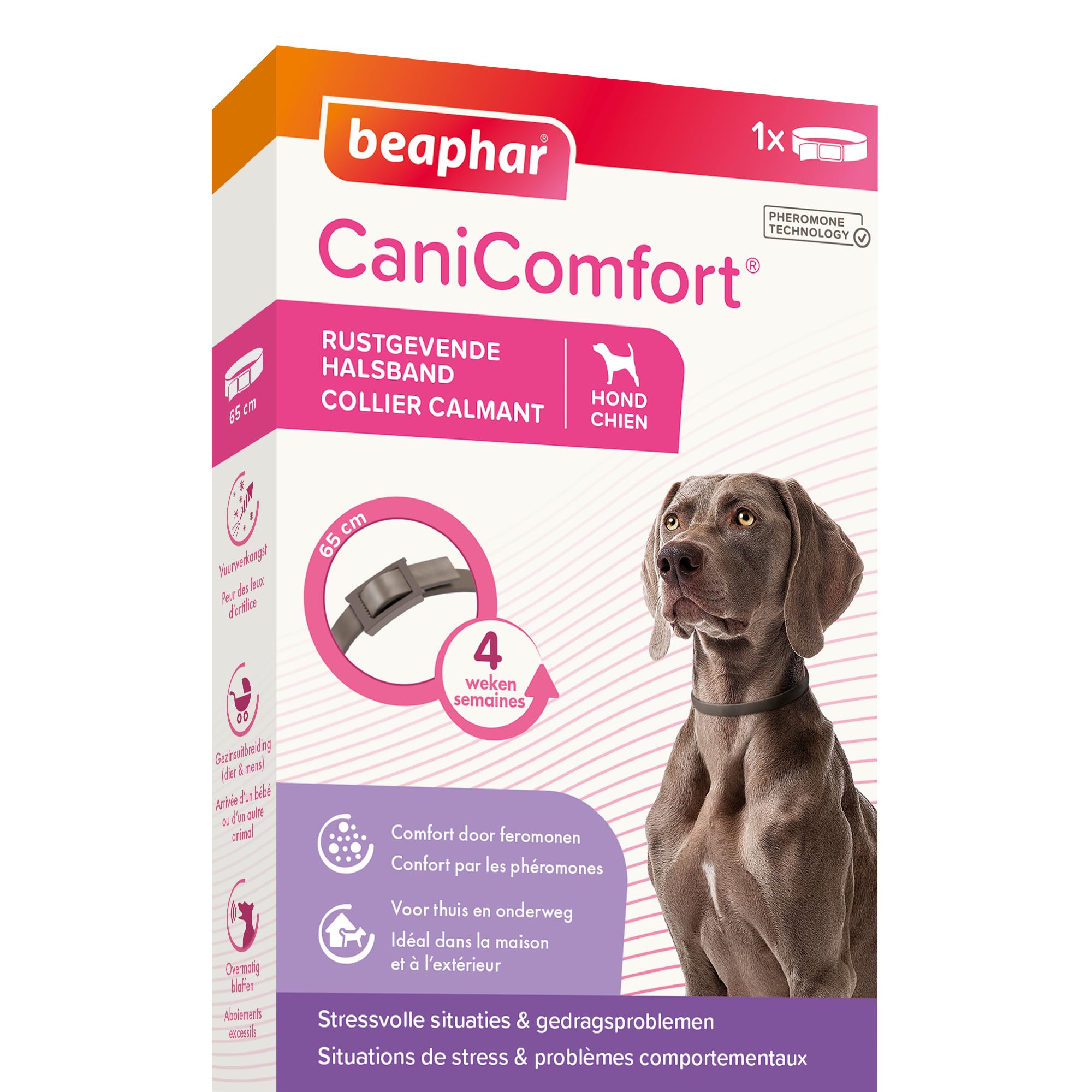 Beaphar Canicomfort Pheromone Calming Collar for Dogs 65 cm
