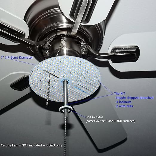 Dual Light Output 7 Diameter Very Bright Soft White 3000k Led