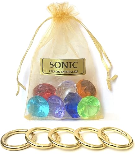 Amazon.com: More Toys Sonic - Seven Chaos Emeralds Gems - in a