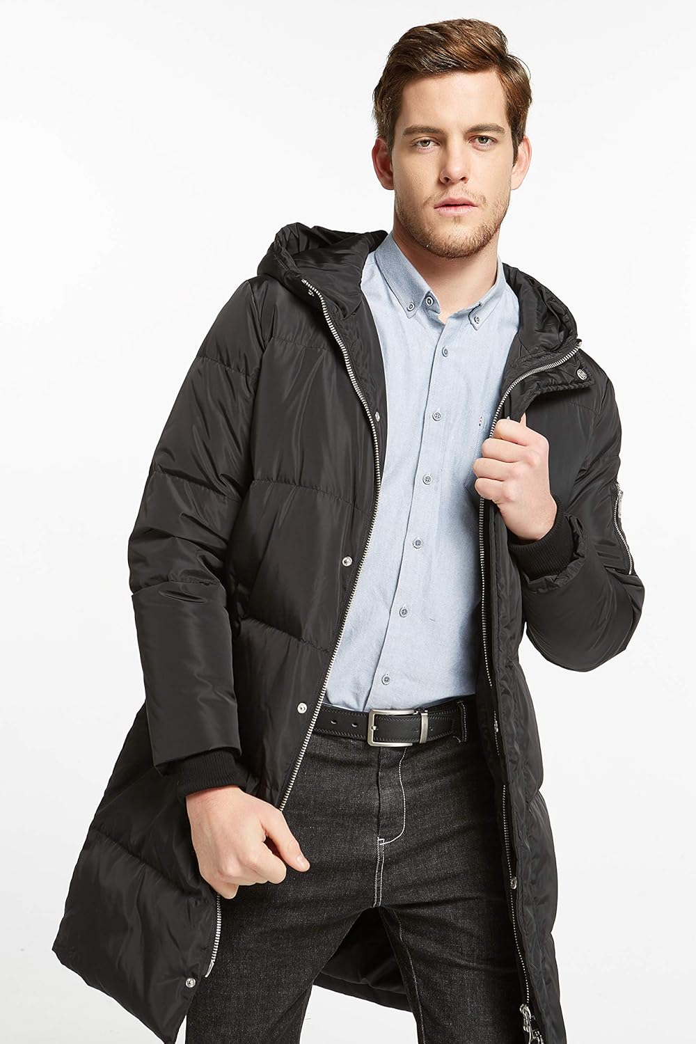 Orolay Men’s Thickened Down Jacket Winter Warm Down Coat: Clothing