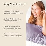 Kitsch Satin Pillowcase with Zipper Lavender 48x66 cm view 5