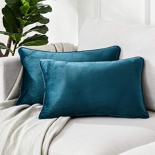 2 fundas cojines cama sofas de chenilla