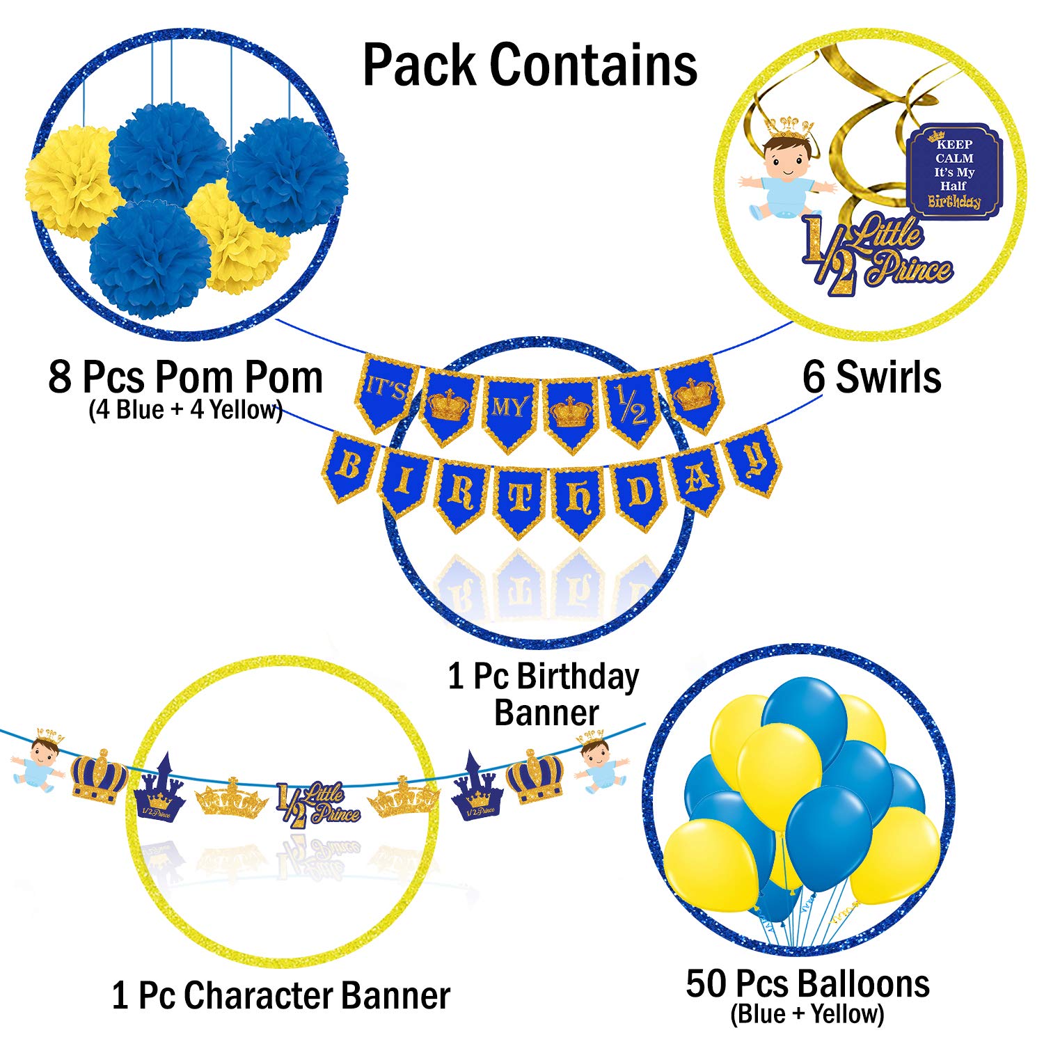 Prince Theme Half Birthday Combo Party Propz Online Party