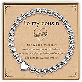 Sereney Evil Eye Horse Owl Cousin Gifts for Women, Lucky Year Of the Horse Bracelet Protection Evil Eye Cousin Owl Bracelet as Valentines Gifts for Girls, Horseshoe Wise Jewelry Birthday Gifts for Her