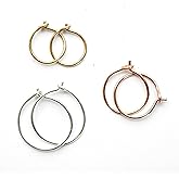 Small Hoop Earrings Your Choice Solid 925 Sterling Silver 14k Yellow or Rose Gold Fill Handmade Little Sleeper Hoops 1 Pair Hypoallergenic Perfect for Sensitive Ears