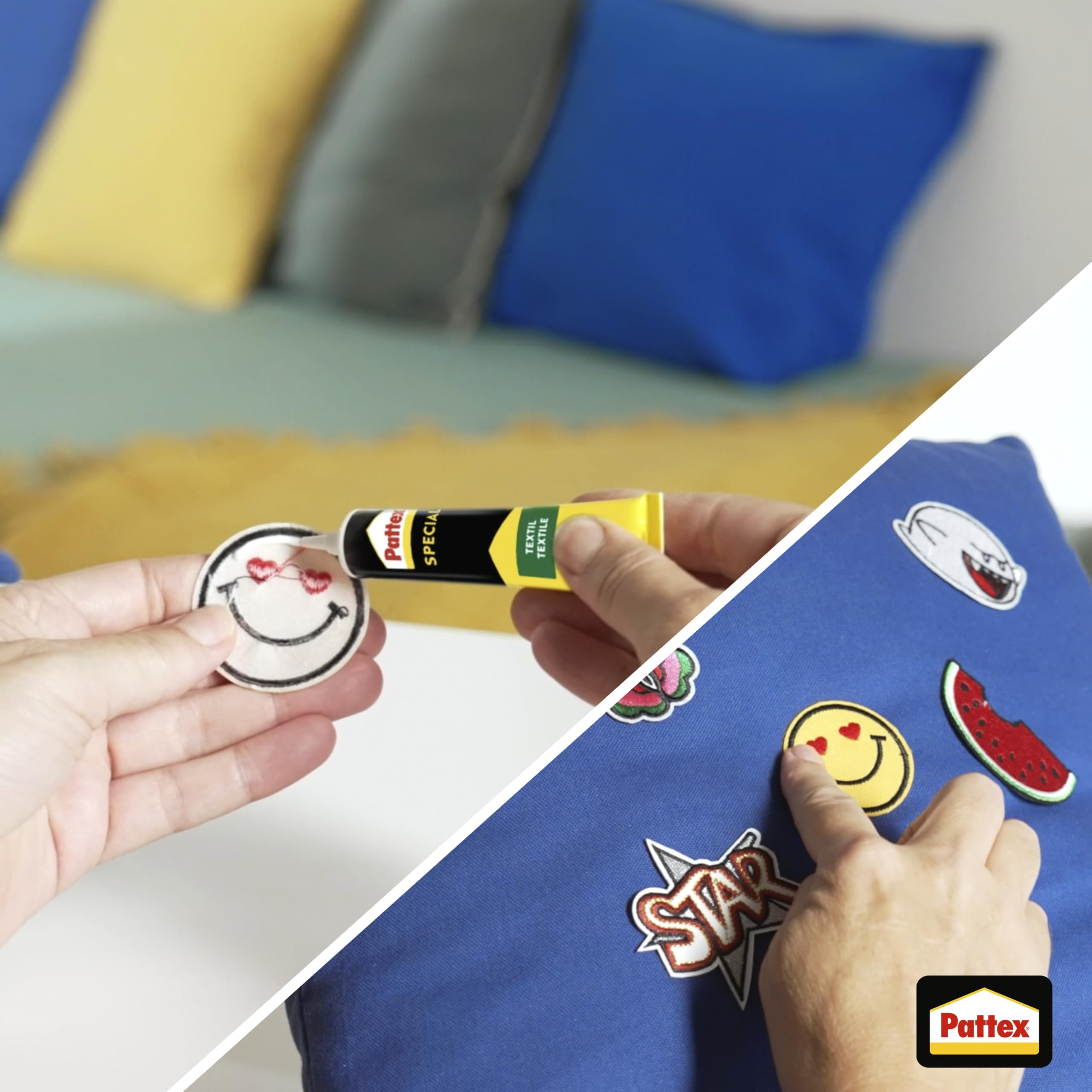 Pattex Spezialkleber Textil, wasch- und bügelbeständiger Textilkleber, Stoffkleber für Baumwolle, Leder, Jeans und mehr*, schnell trocknender Kleber, 20g 7