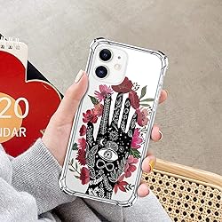 LuGeKe Hamsa Hand Print Case for iPhone 12/12