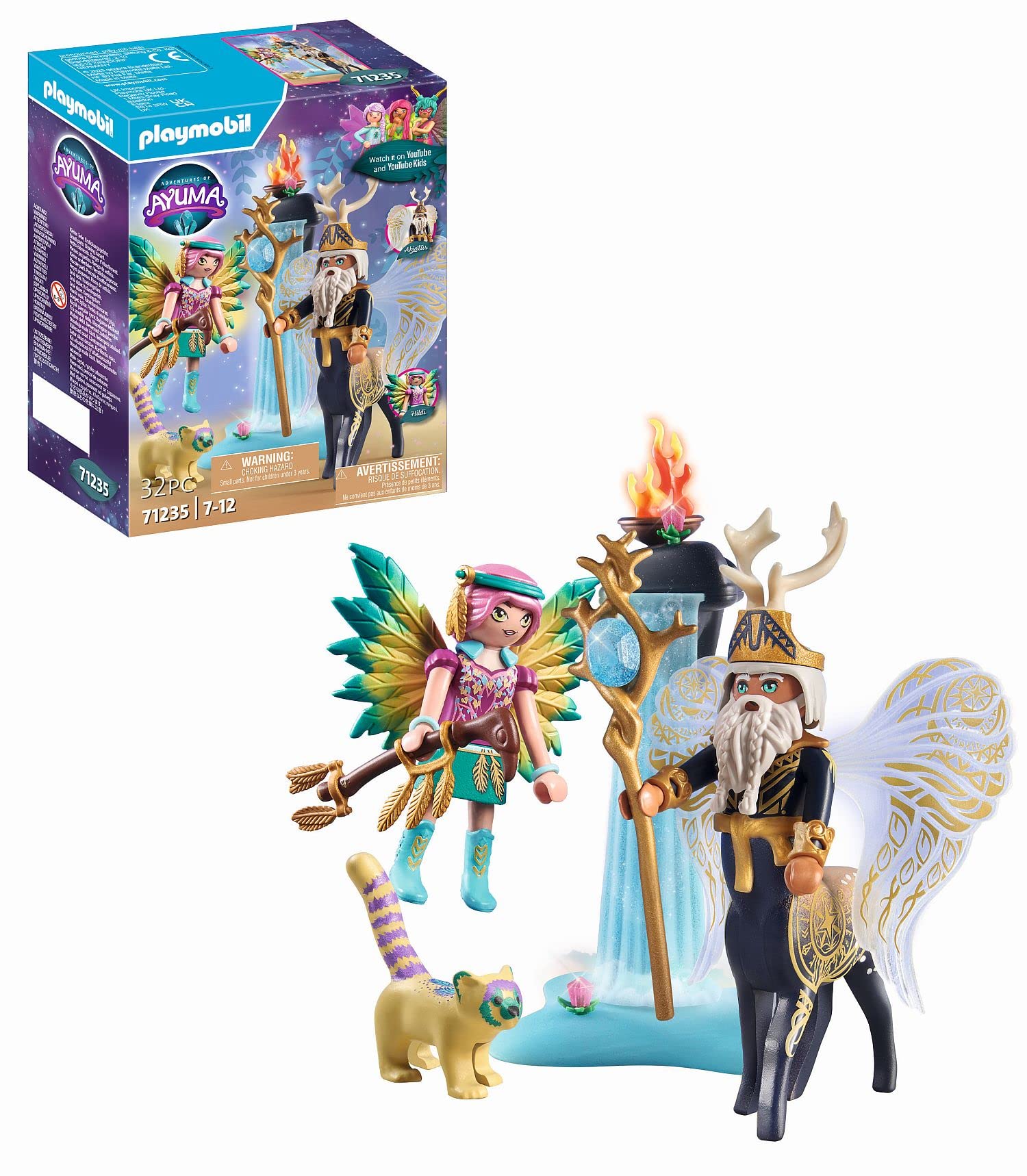 Playmobil 71235 Adventures of Ayuma Abjatus with Knight FAiry Hildi, fAiries, Mystical Adventures, Fun Imaginative Role-Play, Playset Suitable for Children Ages 7+