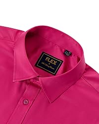 J.VER Men's Dress Shirts Solid Long Sleeve Stretch