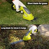 DEWINNER Cordless 2in1 Grass Shear & Hedge Trimmer Battery Charger Included view 7