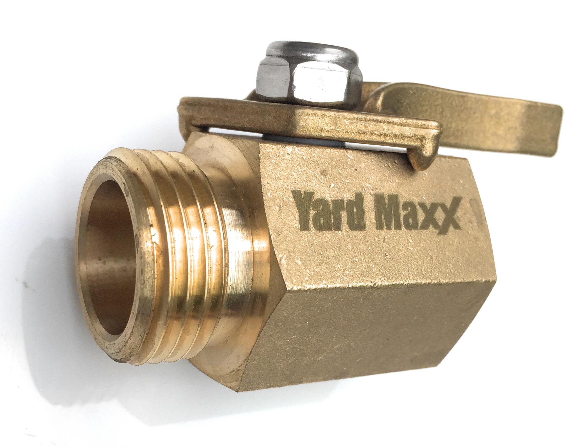 Industrial Grade Garden Hose Shut Off Valve, Heavy Duty Solid Brass