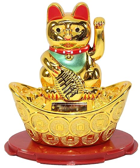 Buy Aasa Golden Feng Shui Welcome Cat For Showpiece Decoration Buy Aasa Golden Feng Shui Welcome Cat For Showpiece Decoration