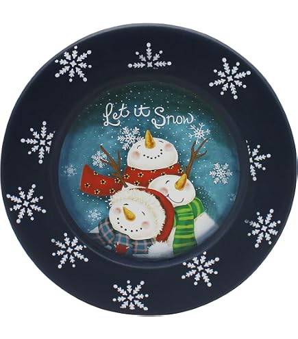 CVHOMEDECO. Primitives Vintage from Small Beginings, Come Great Things Wood Decorative Plate Round Display Wooden Plate Home Décor Art, 13-1/4 Inch