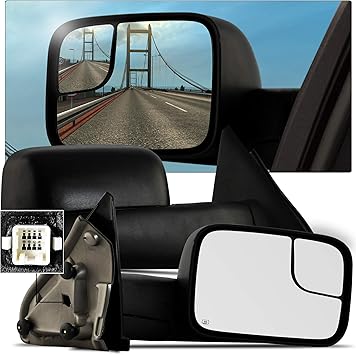 New CH1320228 Driver Side Heated Mirror For Dodge Ram 1500//2500//3500 2003-2009