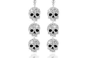 Trinckle Halloween Dangle Earrings, Skeleton Leopard Ghost Turkey Earrings | Lightweight Acrylic Halloween Earrings for Women