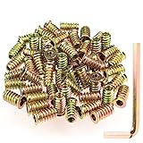 Kindroufly 1/4"-20 x 20mm Threaded Inserts, Nut