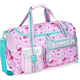 Kids Duffle Bag Girls Women Travel Bag Gifts Overnight Bags for Girls Women Kids Gym Dance Bags with Shoes Compartment