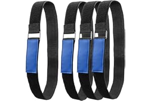 SCONVA Ladder Rack Tie Down Straps Reusable Ladder Straps, Adjustable Multipurpose Securing Straps with Nylon Hook and Loop for Ladder, Home, Garage, Office, Car, Truck or Boat (33''x 2'', Pack of 4)