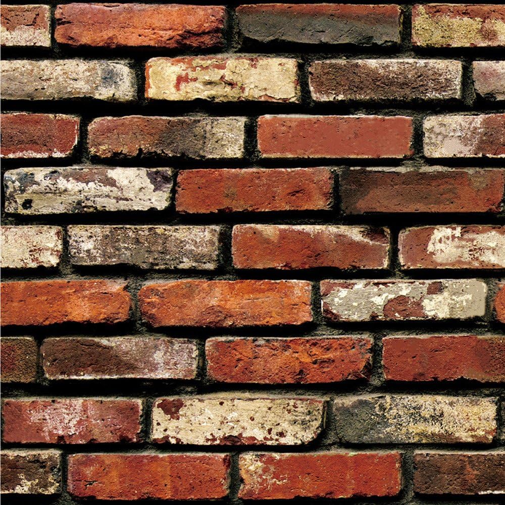 MOVEmen 3D Wall Paper Brick Stone Rustic Effect Self-Adhesive Wall Sticker Home Decor Bedroom Kitchen Wall Furniture Sound Insulation Foam pad Wall Sticker Wallpaper Painting in Watercolor