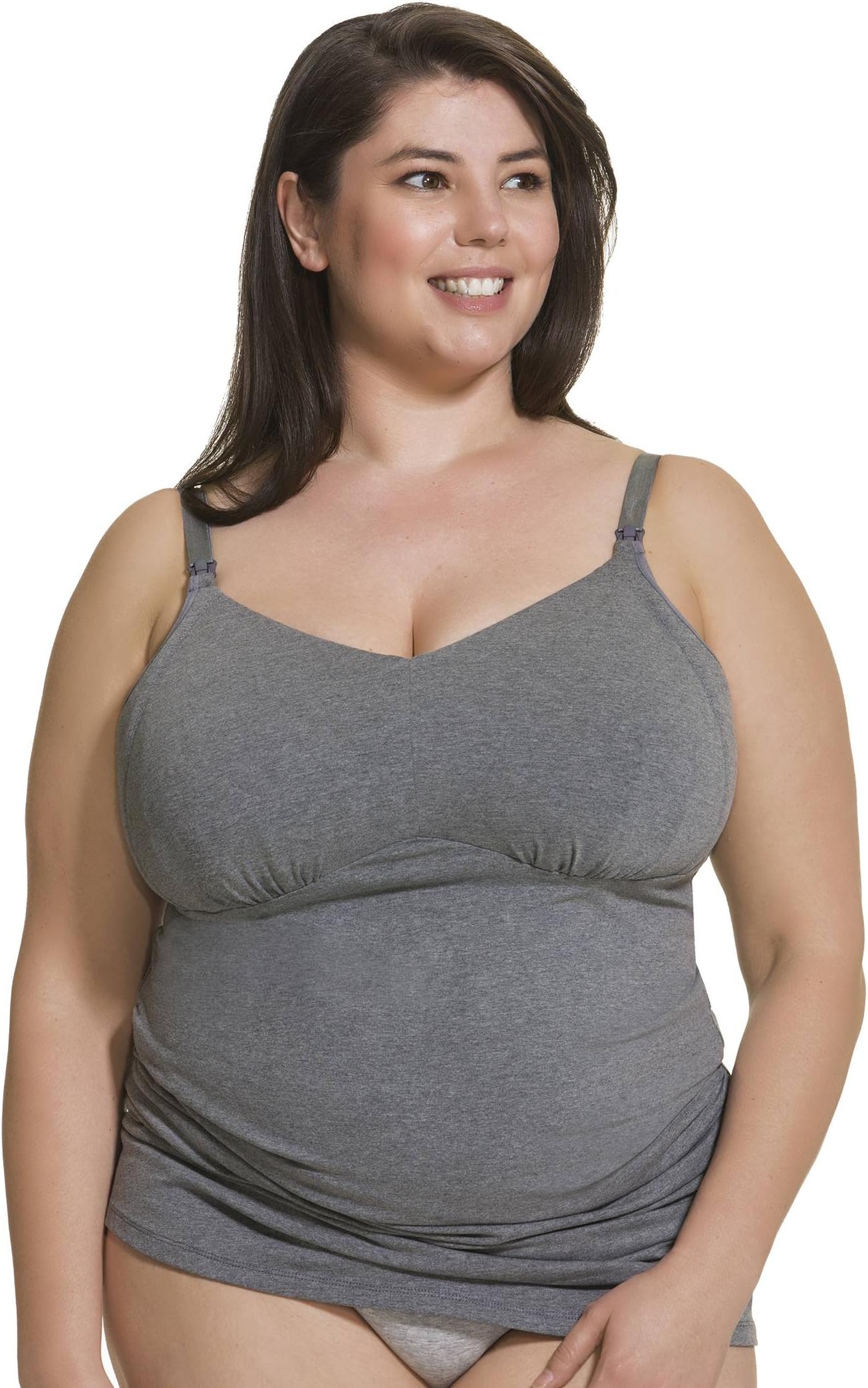 Cake Maternity Women's Cotton Ice Cream Nursing Tank with Molded Cups (for US F-I Cups)