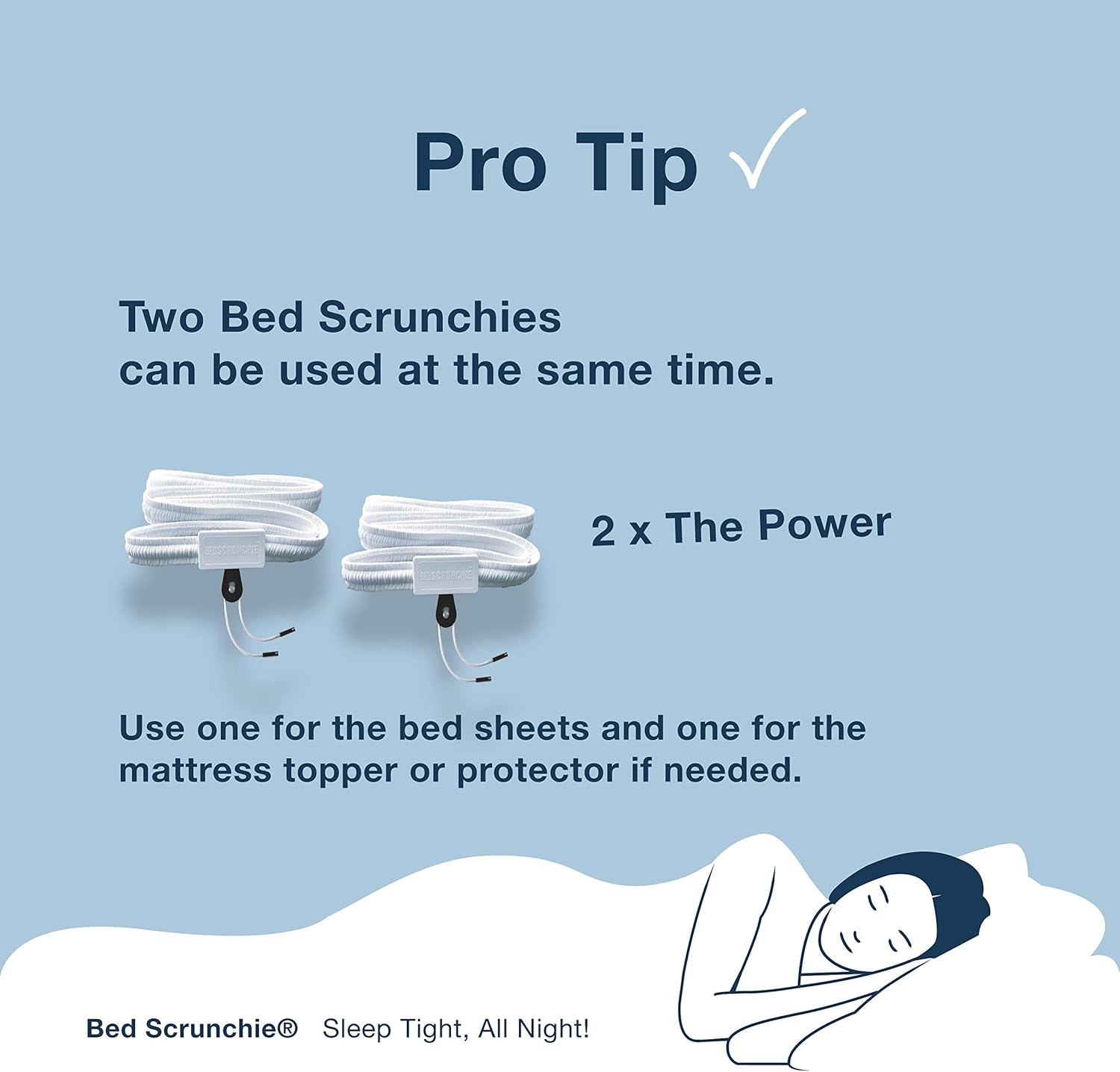 BED SCRUNCHIE Sheet Holder Straps - Heavy Duty Gripper Clips - Strengthened Parachute Cord - 360 Degree Bed Sheet Tightener - Strongest and Effective Extender - Ideal for All Mattress Sizes: Home & Kitchen