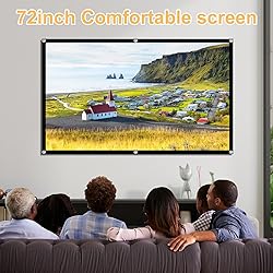 Projector Screen, 72Inch Outdoor Projector