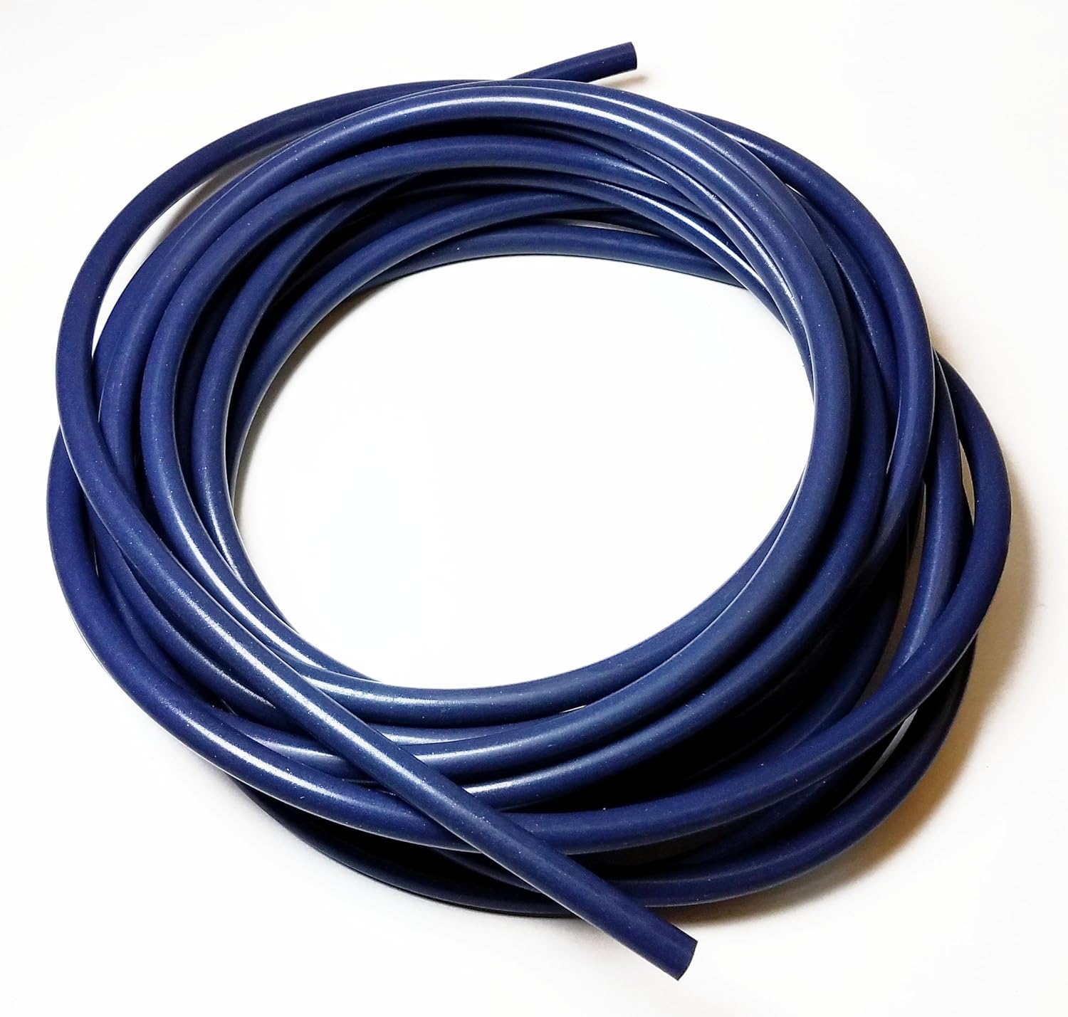 .375" (3/8" Nominal) Thick Blue 70 Silicone ORing Cord Metal