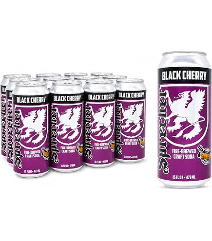 Amazon.com : Sprecher Black Cherry Soda 16 fl oz Cans (12 Pack