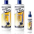 Mane ’n Tail Repair ’n Replenish Shampoo & Conditioner (15.2 oz Each) + Extreme Detangler (3.4 oz) – Sulfate-Free, Curl Defining & Nourishing System for Natural & Curly Hair