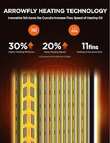 Midea Oil-Filled Radiator 2300W with Remote LED Touch Screen 11 Fin view 4