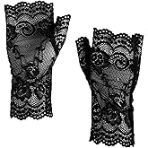 Sacina Gothic Fingerless Mesh Gloves, Lace gloves, Goth Gloves, Vintage Gloves, Gothic Accessories