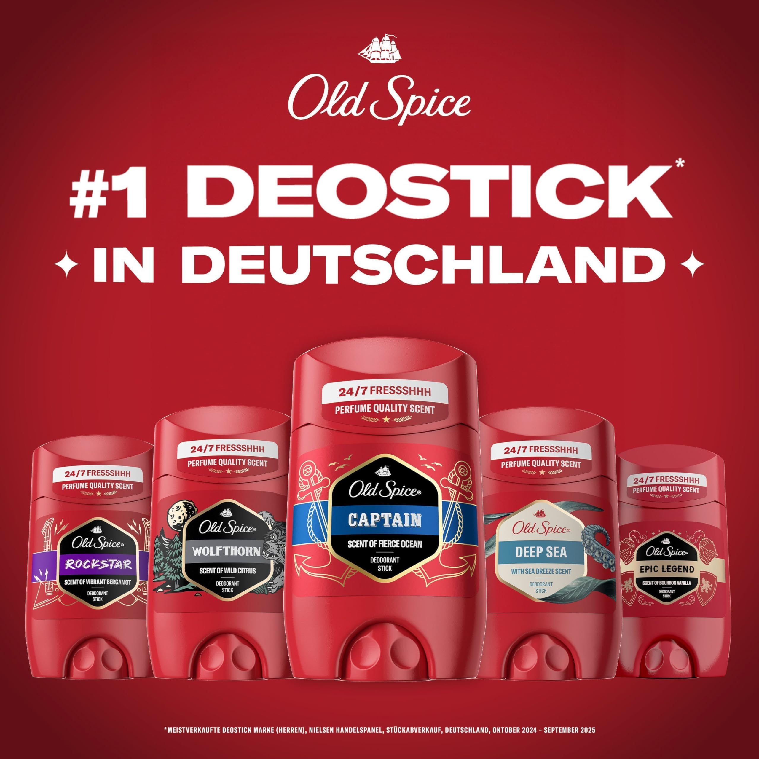 Old Spice Whitewater Deostick für Männer, 6x50 ml, 24/7 Frischhh bei täglicher Anwendung, lang anhaltender Duft in Parfumqualität, Schutz vor Gerüchen, Ohne Aluminiumsalze 5