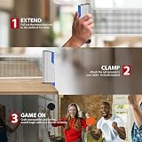 ZENO Portable Table Tennis Set with Net Paddle Balls Storage Case view 4