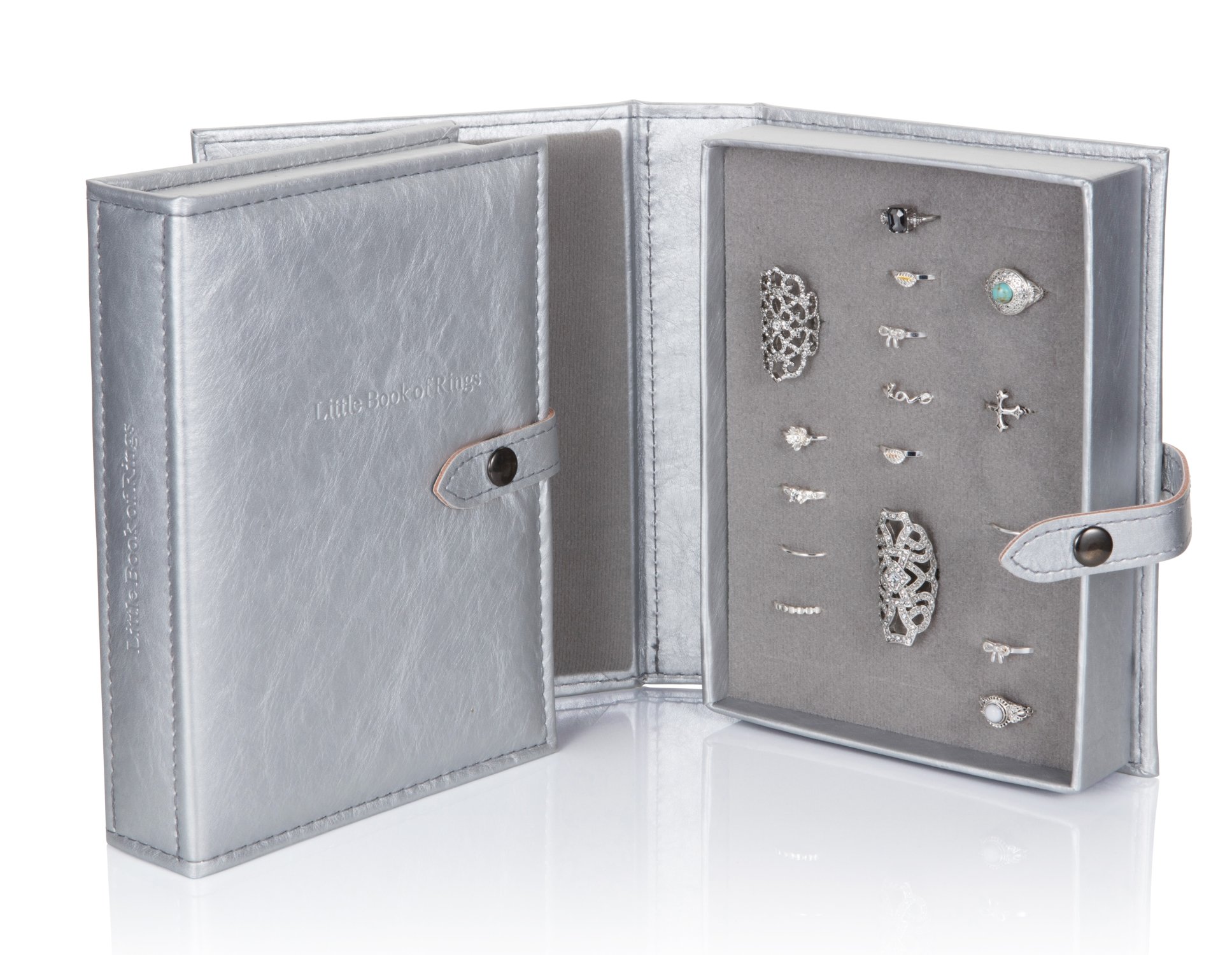 Little Book Of Rings Storage - Silver