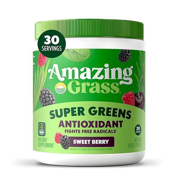 AMAZING GRASS GREENS BLEND ANTIOXIDANT: SUPER GREENS POWDER...
