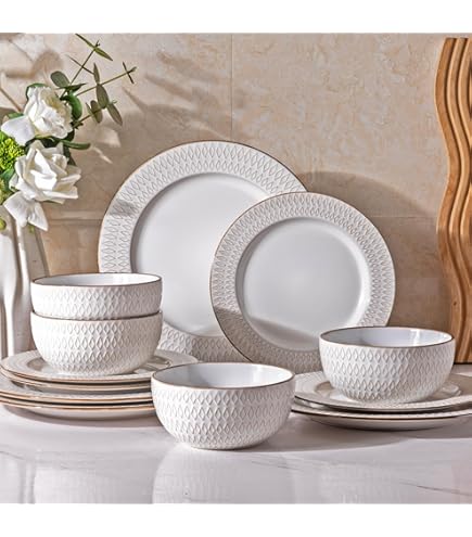 Amazon.com | Godinger Dinnerware with Salad/Dessert Plate