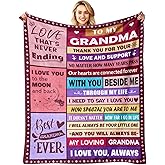 Grandma Gifts - Best Grandma Birthday Gifts - Great Grandmas Gift - Christmas Mothers Day Birthday Gift for Grandmas - Grandmoter Gift from Granddaughter Grandkids - to My Grandma's Blanket 50"x60"