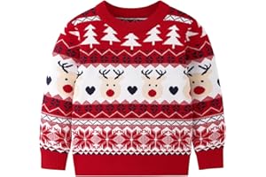 GAVOL Toddle Baby Girl Boy Christmas Outfit Baby Girl Boy Christmas Sweater Sweatshirt Warm Crewneck Winter Clothes